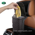 Leak-proof Hanging Vehicle Leather Car Garbage Can